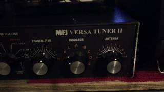 Using a manual antenna tuner mfj941e [upl. by Nivalc]