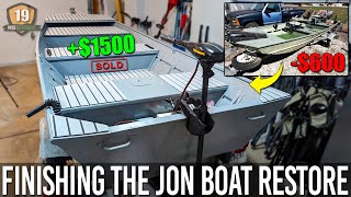 Jon Boat Restoration COMPLETE  14ft Jon Boat Build Recap [upl. by Ailimac293]