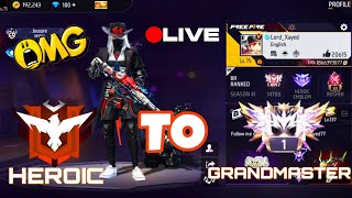 Lord Gamer is live Free Fire Grandmaster push [upl. by Kerge]