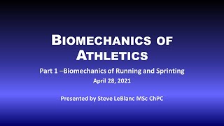 Biomechanics of Running and Sprinting [upl. by Eelsnia]