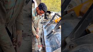 Front bucket pin change challange 🚜🚜  editing automobile Tamilnaduearthmovers [upl. by Letnuahs648]