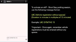 How to activate an eVisitor permit via SMS  Camden Parking Video [upl. by Adnilra]