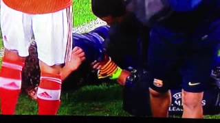 Carlos Puyol Injury vs Benfica  rank [upl. by Antipas907]