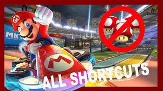 All 200cc Mario Kart 8 Deluxe Shortcuts No Mushrooms [upl. by Neesay]