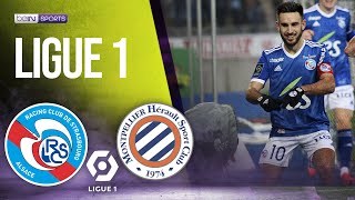 Strasbourg vs Montpellier  LIGUE 1 HIGHLIGHTS  01162022  beIN SPORTS USA [upl. by Stine]