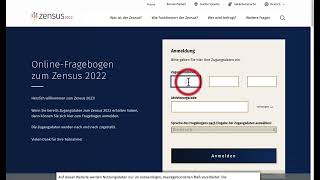 Zensus 2022 OnlineBefragung Screencast Volkszählung Deutschland [upl. by Nagear]