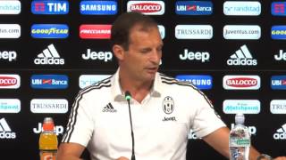 Allegri quotHiguainNon è arrivato in formaquot  Giornata 1  Serie A TIM 201617 [upl. by Yrdnal]