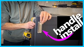 How to Install Cabinet Door Hardware  Handles with the Jig [upl. by Scarface]