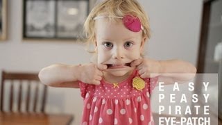 How to make an Easy Felt Pirate Eye Patch  Halloween Custom DIY Accessory [upl. by Rovaert164]