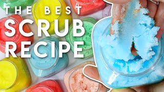 The Best Emulsified Scrub Recipe  How to Make Body Scrubs [upl. by Ellenar]