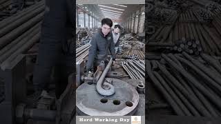 Hard Working Day 619 Iron Rod Bending Process [upl. by Marthena575]