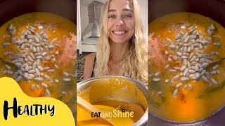 Zucchini Soup🍲 for bloating amp weight loss  Eat amp Shine ☀️ [upl. by Kimball]