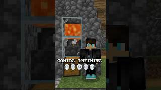 FARM DE COMIDA INFINITA NO MINECRAFT minecraft shorts [upl. by Arekahs]