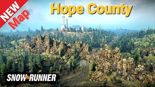 New Map Hope County In SnowRunner [upl. by Llezo]