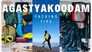 WHAT TO PACK FOR AGASTHYAKOODAM TREK  AGASTHYARKOODAM TREK  AGASTHYAMALAI  BACKPACKING TIPS [upl. by Sayette]