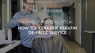 Hair DeFrizz Salon Keratin Treatment Tutorial  KERASILK [upl. by Tymon404]