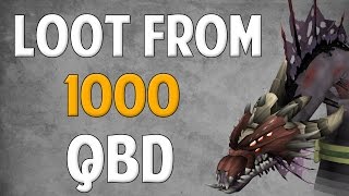 Runescape 2016  Loot from 1000 QBD [upl. by Haukom634]