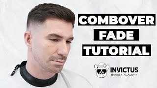 Haircut Tutorial  Combover Fade Step by Step [upl. by Hezekiah]