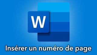 Comment faire un numéro de page sur Word [upl. by Killam]