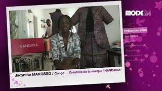 MODE 24  Congo Jacynthe Makosso Créatrice de la marque [upl. by Lisha]