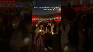 Dancing with a stranger at the concert 🎸🎶 musicconcert viralshort telugu dspmusic explore sky [upl. by Alie299]