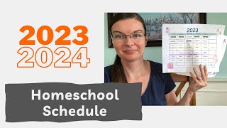 Homeschool Schedule  20232024 [upl. by Emmy]