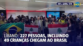 Repatriação do Líbano mais 227 pessoas sendo 49 crianças chegam ao Brasil [upl. by Ynohtnaed]