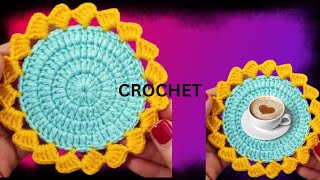 crochet Doily Pattern Beautiful and Easy Crochet Doily Crochet Tutorial Loop2loopw1y [upl. by Newob]