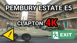 THE LEGENDARY PEMBURY ESTATE IN CLAPTON HACKNEY E5  LONDON HOODS IN 4K [upl. by Urata887]