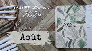 Bullet Journal  Août 2024  Plan With Me [upl. by Prichard]