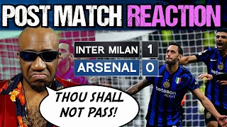 Inter Milan Arsenal REACTION  10  INZAGHI DEFENCE MASTERCLASS Artetas NEEDS A STRIKER [upl. by Pietje684]