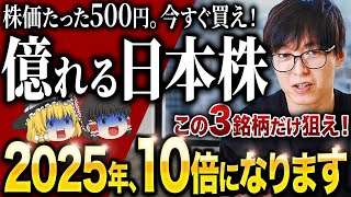 「2025年、たった3銘柄で”億”行けます」今のうちに仕込めば大化けする大手日本株はコレ！ [upl. by Relluf477]