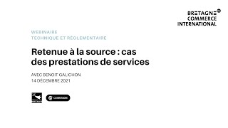 Retenue à la source  cas des prestations de services [upl. by Evelinn650]