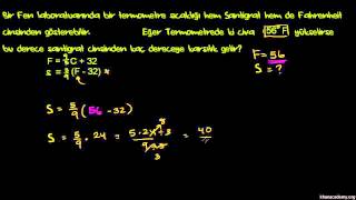 Fahrenheitı Santigrat Dereceye Çevirme Cebir Öncesi [upl. by Ardelia75]