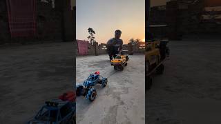 Rc drift stunt car vs big foot truck power test [upl. by Lleddaw]