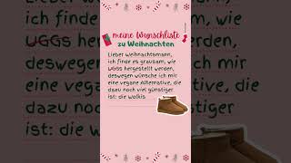 Lieber Weihnachtsmann  meine Wunschliste zu Weihnachten eine vegane amp günstige UGGs Alternative [upl. by Attenrev]