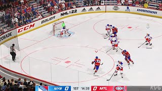 NHL 22  New York Rangers vs Montreal Canadiens  Gameplay PS5 UHD 4K60FPS [upl. by Aidualc263]