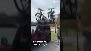 Dropracks XL elevating roof rack on the Jeep Wrangler [upl. by Nrevel]