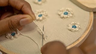 Beginner Friendly Flower Embroidery  Beyond the Basics by DIY Stitching [upl. by Eradis677]