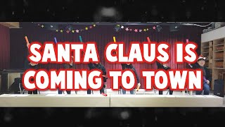 크리스마스 캐롤 붐웨커 연주 Santa claus is coming to town on Boomwhackers  Christmas JAZZ Song  Carol [upl. by Wise8]