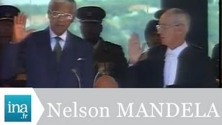 Le serment de Nelson Mandela  Archive vidéo INA [upl. by Enneillij]