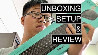 Logitech MK215 Wireless Keyboard amp Mouse Combo Unboxing Setup amp Review [upl. by Olli]