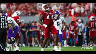 NC State DL Brandon Cleveland meets with the media prior to the UNC game [upl. by Alric]