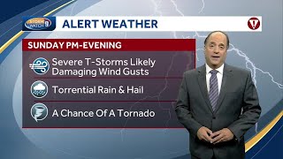 Severe storms likely in New Hampshire chance of tornado possible Sunday [upl. by Yoc]