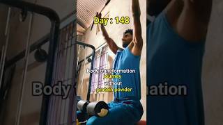 1 year body transformation journey day 148 gym fitness bodybuilding motivation [upl. by Hootman]