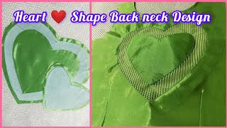 Heart Shape blouse Neck Designs Cutting amp Stitching❤️Boat neck blouse designsanaartk7v [upl. by Hirsch]