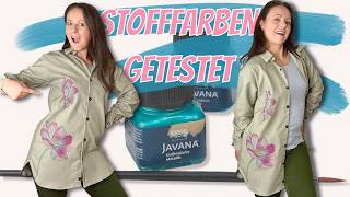 Ich teste StoffFarben und bemale meine neue Bluse [upl. by Nirok]