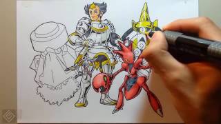 Elite Wikstrom Kalos Pokemon League  Speed Drawing  Labyrinth Draw [upl. by Pacheco368]