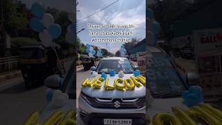 balloon decoration for newborn baby welcomeboss baby birthday decoration at home [upl. by Miculek]