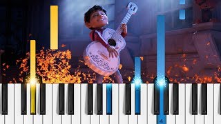 Disneys Coco  Remember Me Recuérdame  EASY Piano Tutorial [upl. by Yetsirhc]